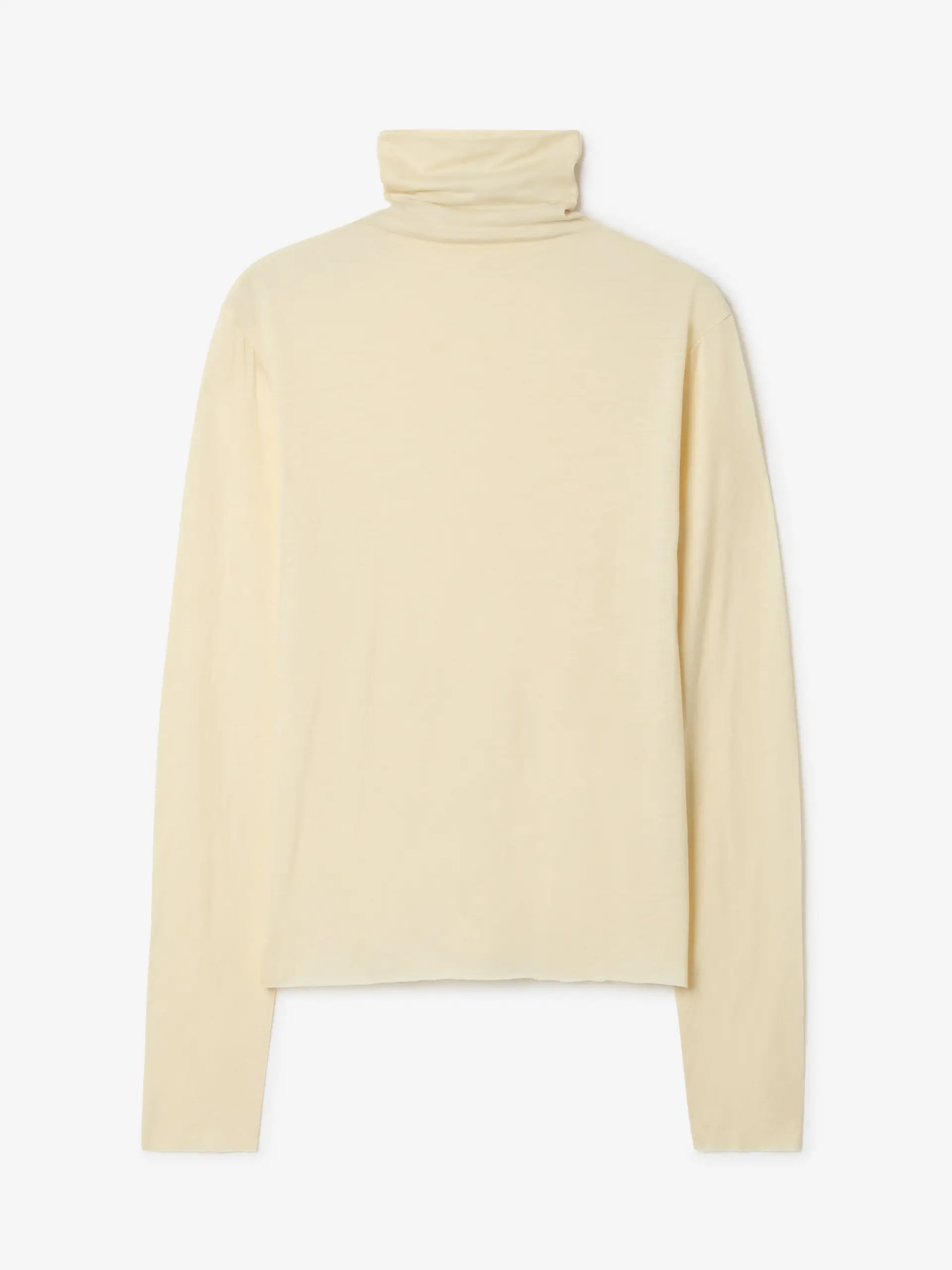 Dagmar - Wool Jersey Rollneck Cream White