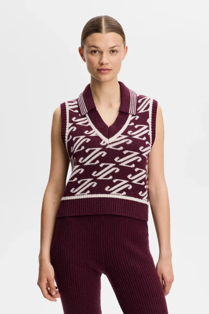 J.Lindeberg - Pheobe Jacquard Knit Vest