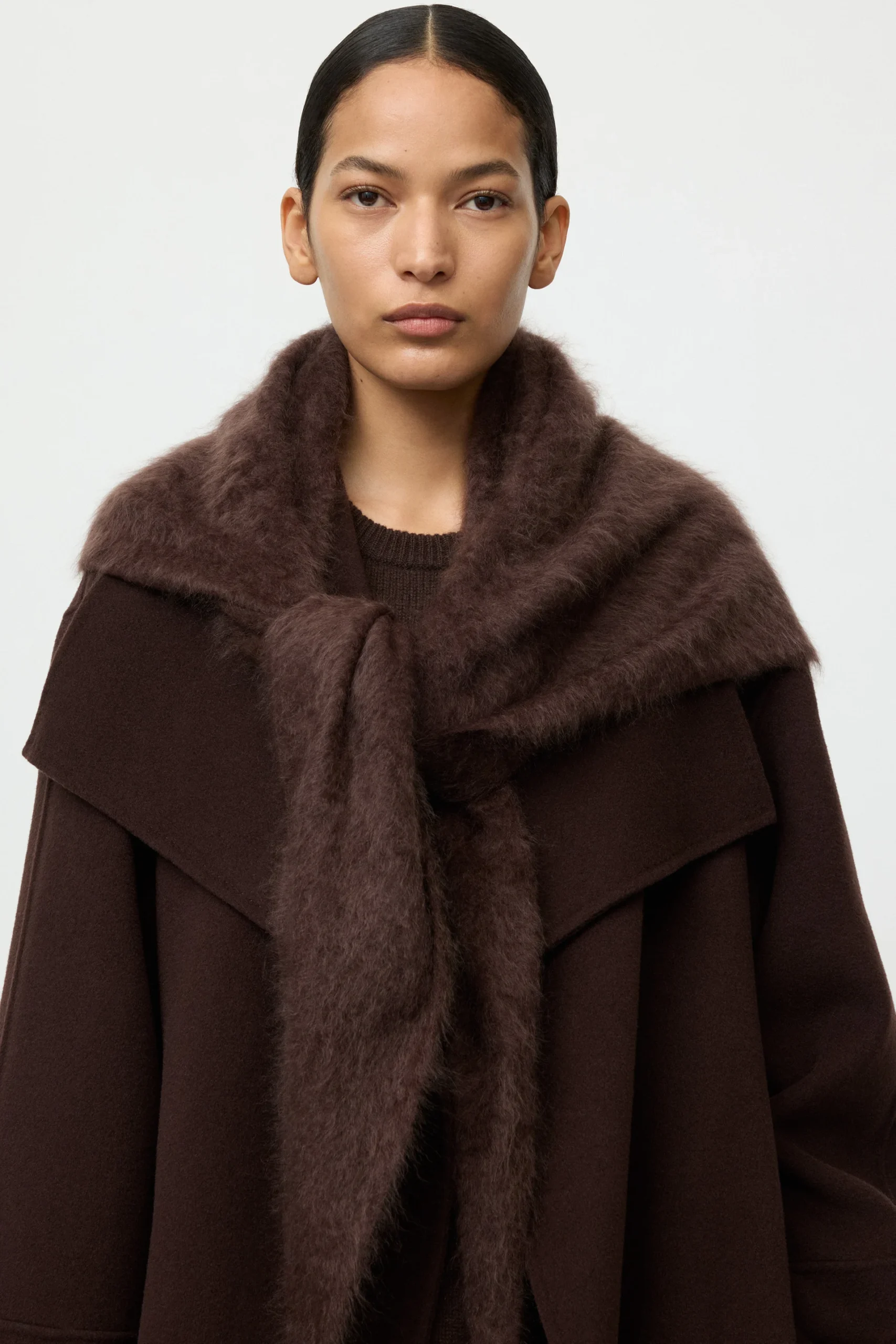 Soft Goat - Brushed Scarf Mocha