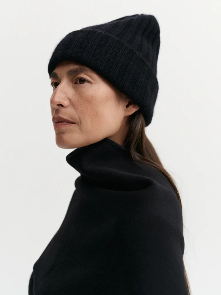 Almada Label - Roe Cashmere Beanie Black