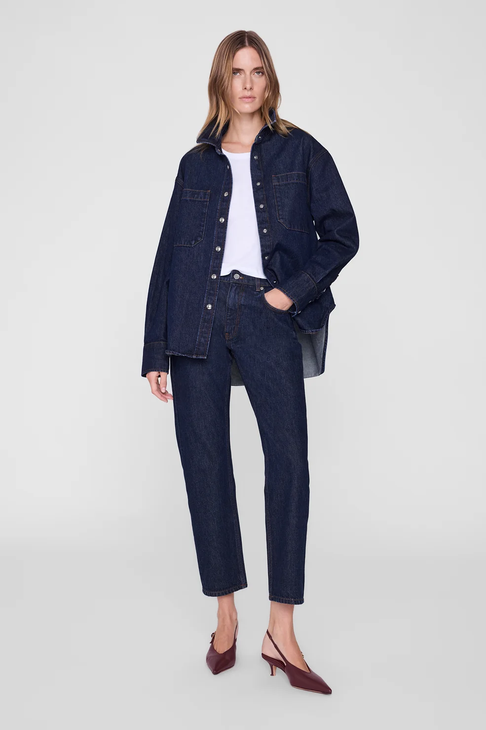 Anine Bing - Samy Shirt Unwashed Blue
