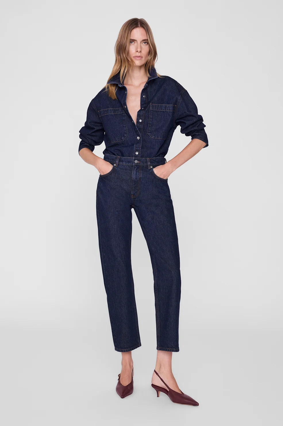 Anine Bing - Samy Shirt Unwashed Blue