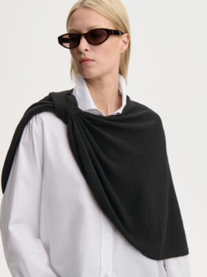 By Malene Birger - Pinne Wool Cape Black