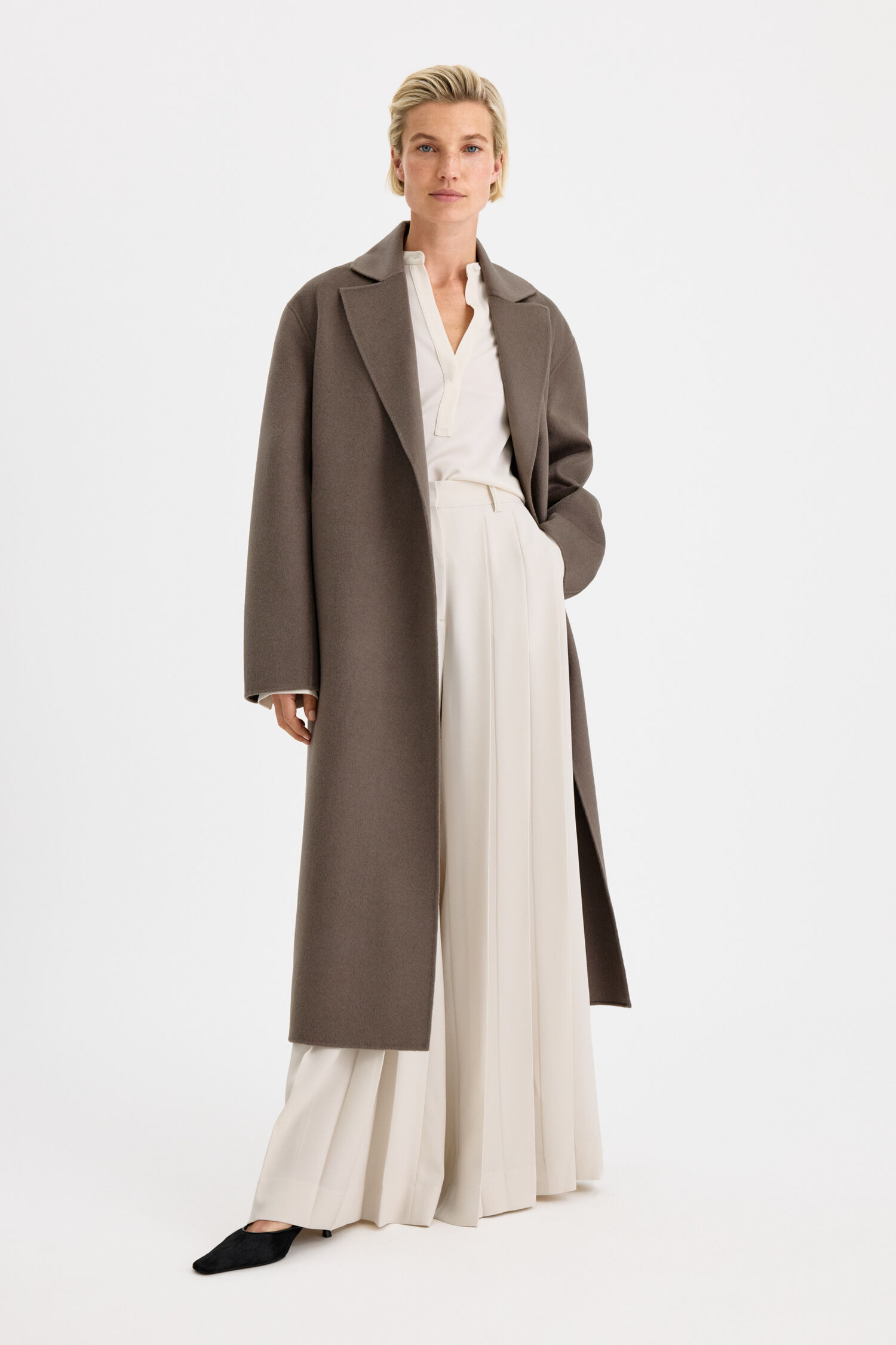 Filippa K - Alyssa Doublé Coat Taupe Brown