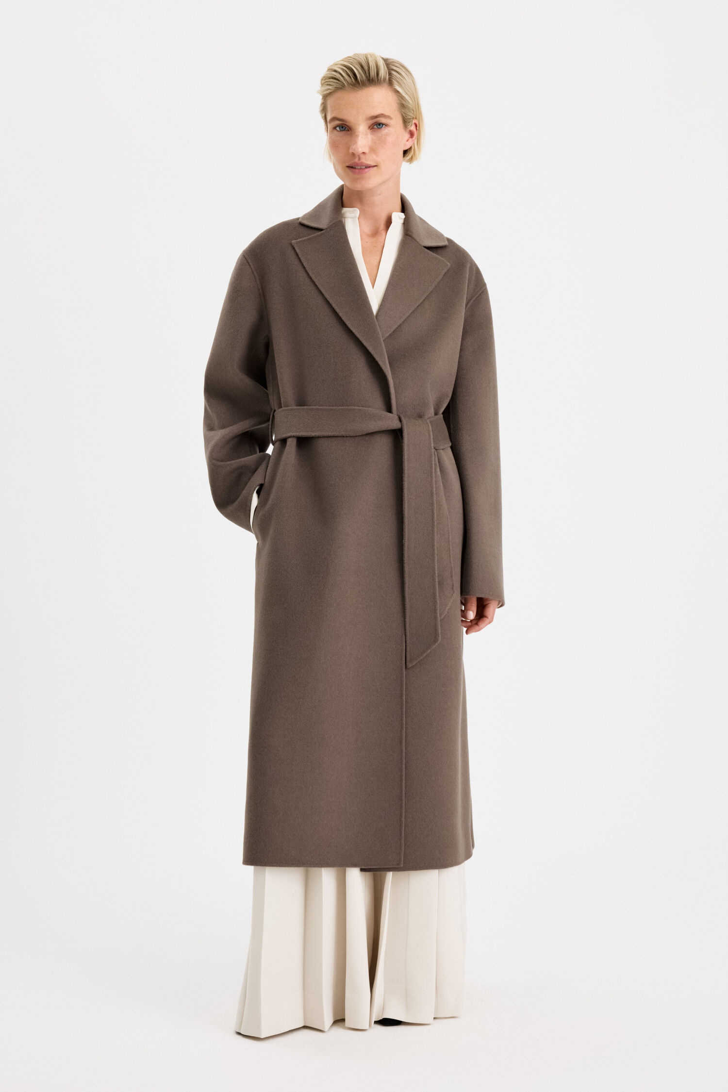 Filippa K - Alyssa Doublé Coat Taupe Brown