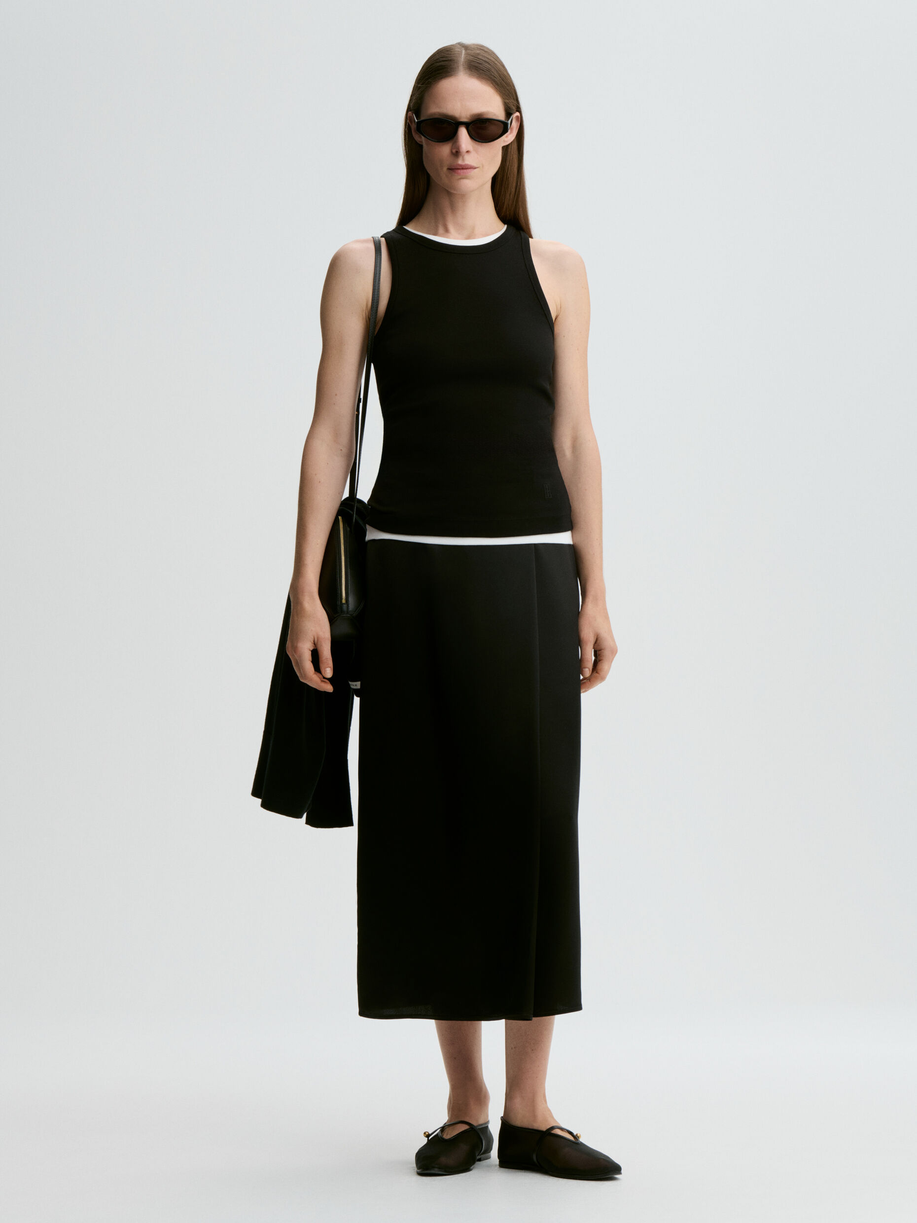 By Malene Birger - Mani Organic Cotton Tank Top Black