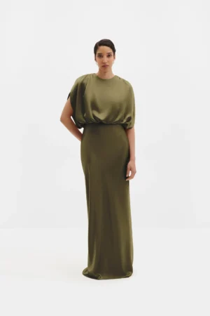 Malina - Linhe Maxi Dress Moss Green