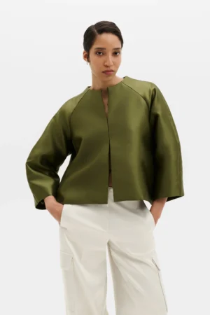Malina - Novalie Blouse Moss Green