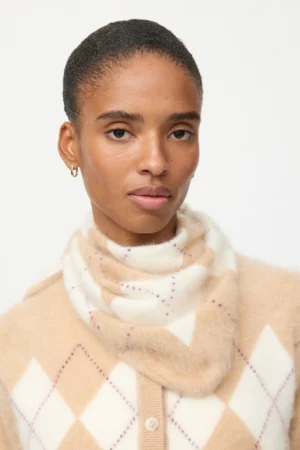 Soft Goat - Brushed Argyle Scarf