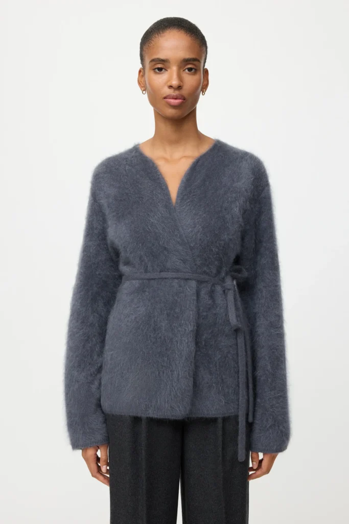 Soft Goat - Brushed Cardigan Anthracite