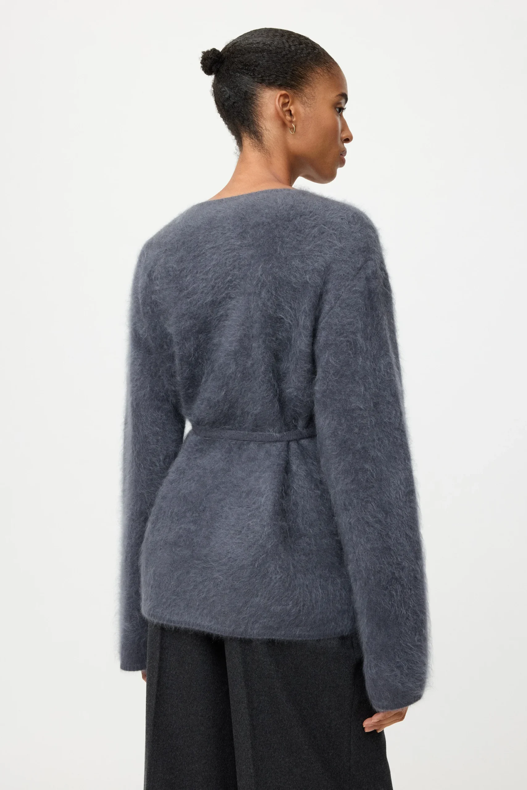 Soft Goat - Brushed Cardigan Anthracite