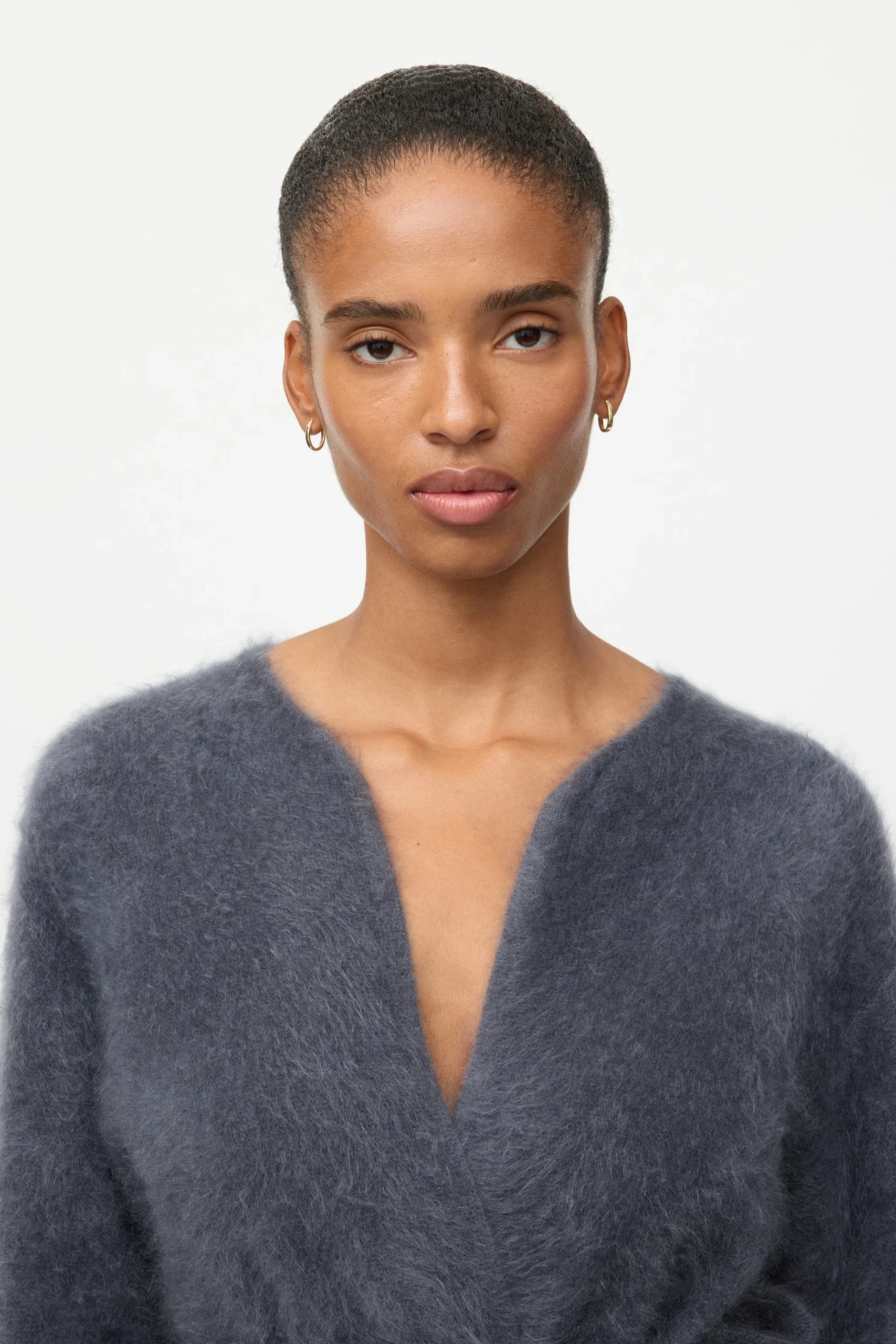 Soft Goat - Brushed Cardigan Anthracite