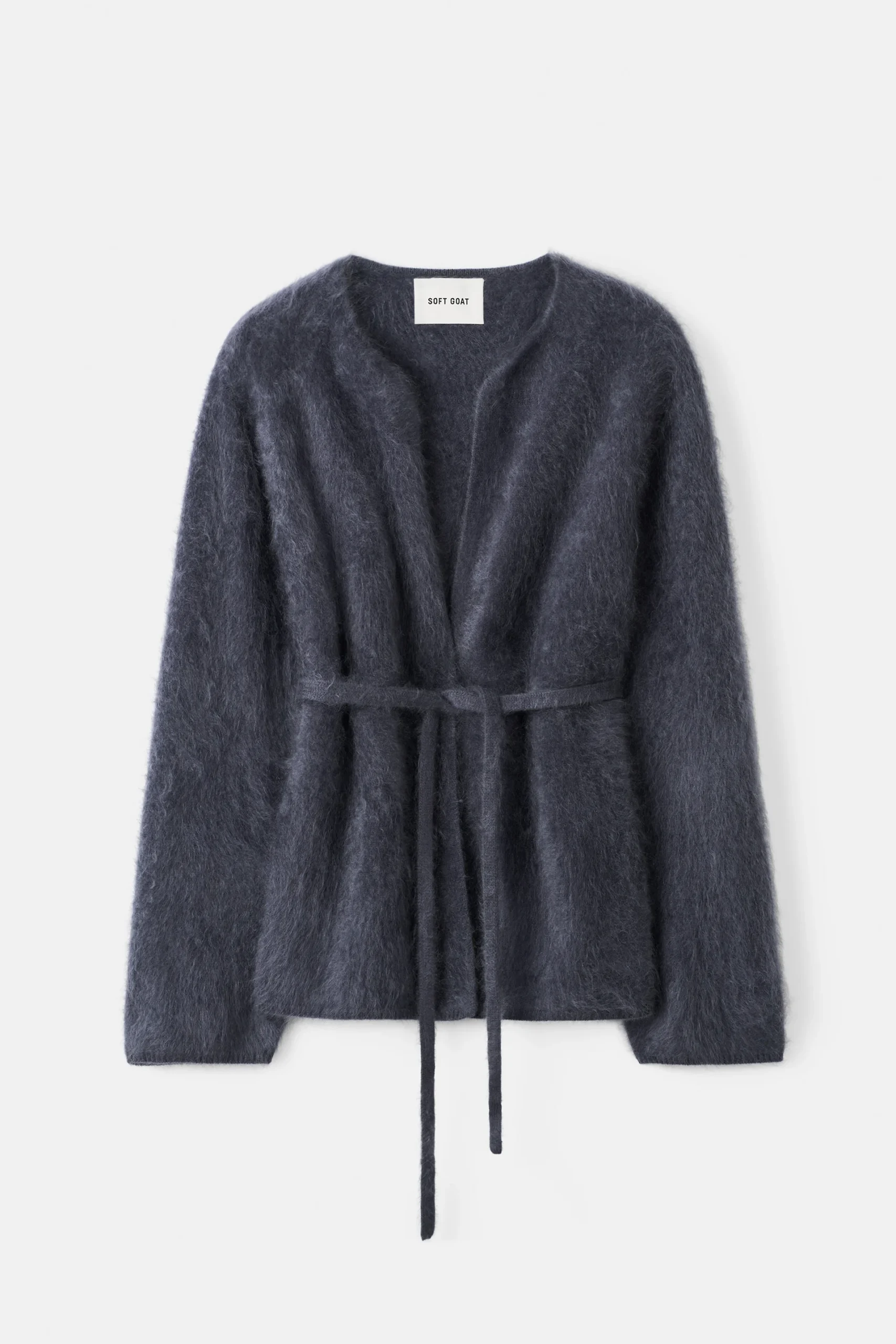 Soft Goat - Brushed Cardigan Anthracite