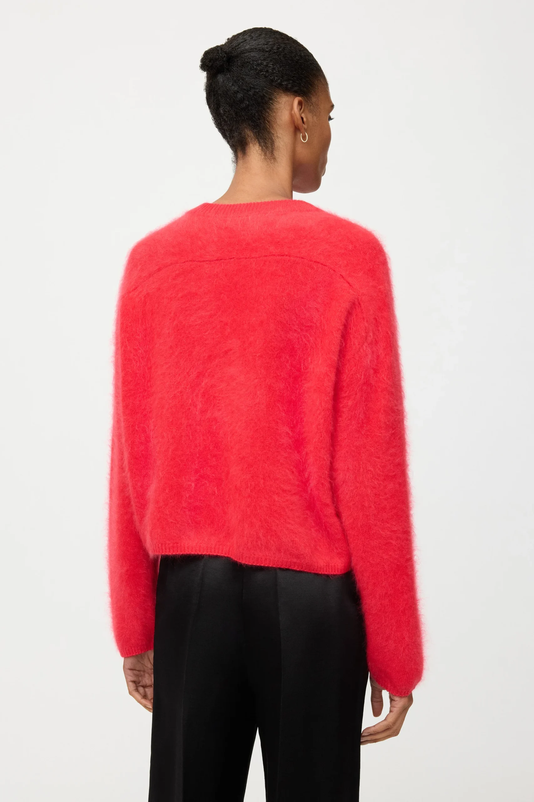 Soft Goat - Brushed Crewneck Rouge