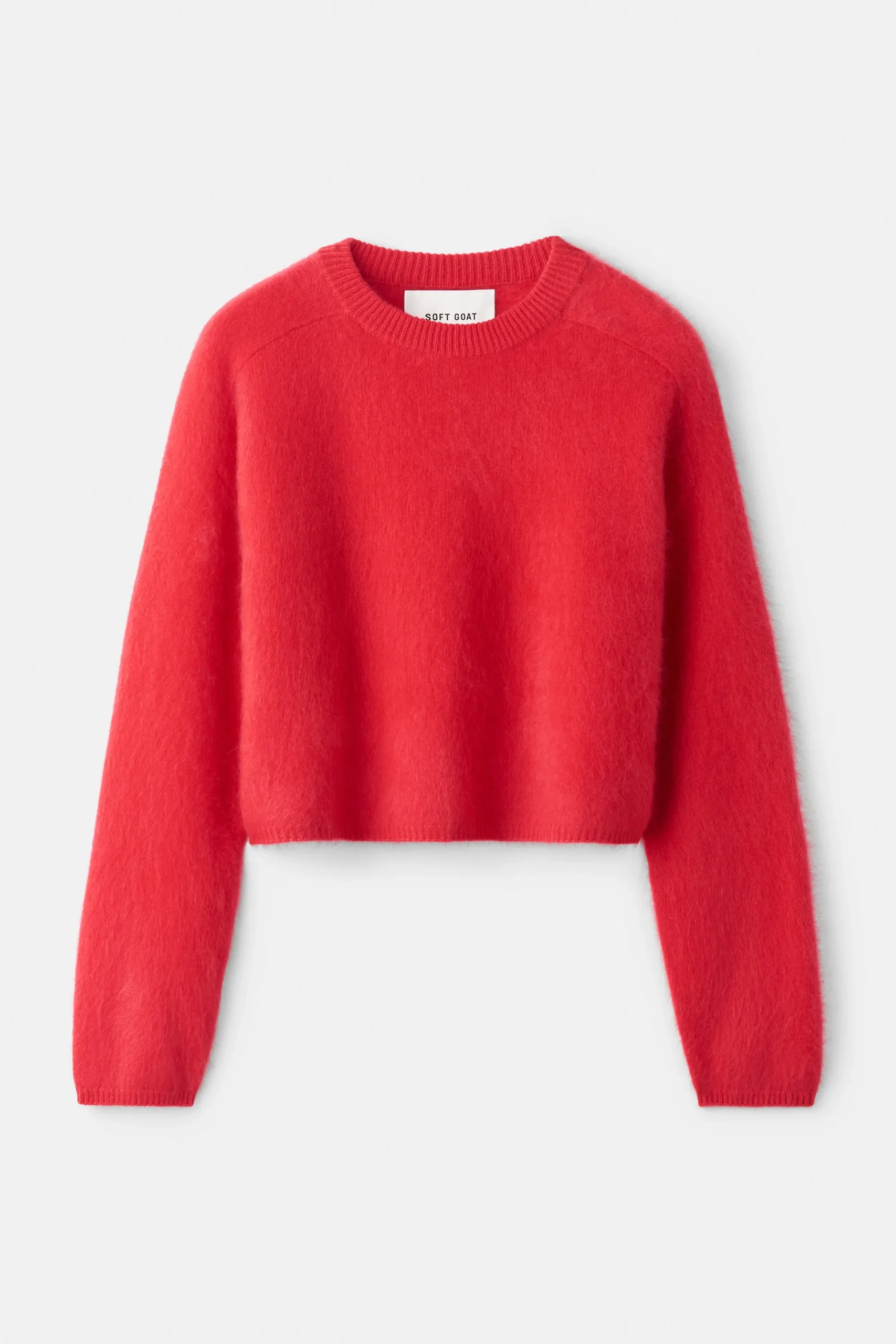 Soft Goat - Brushed Crewneck Rouge