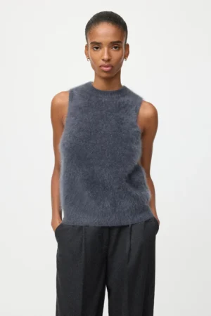 Soft Goat - Brushed Singlet Anthracite
