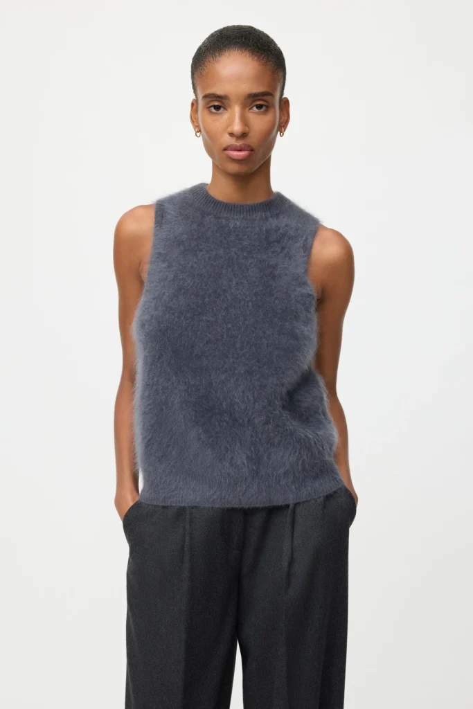 Soft Goat - Brushed Singlet Anthracite