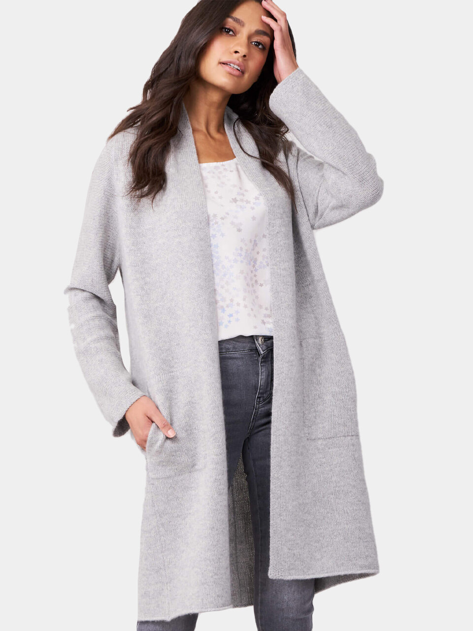 Repeat Cashmere - Luxurious Chunky Knit Cashmere Cardigan