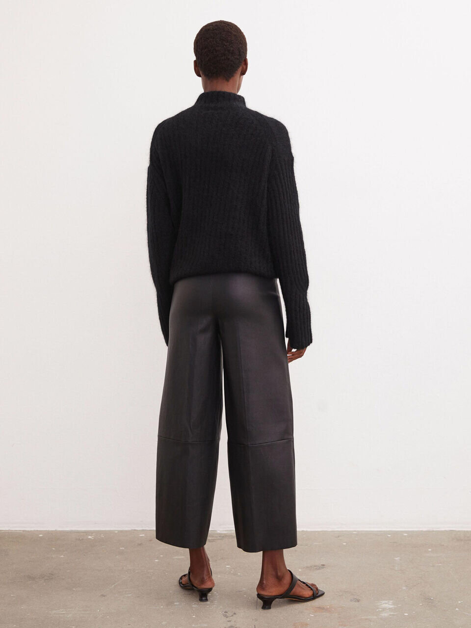 By Malene Birger - Clivia wide-leg leather trousers