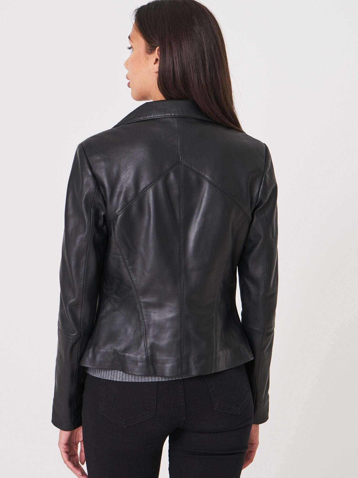 Repeat Cashmere - Leather Biker Jacket
