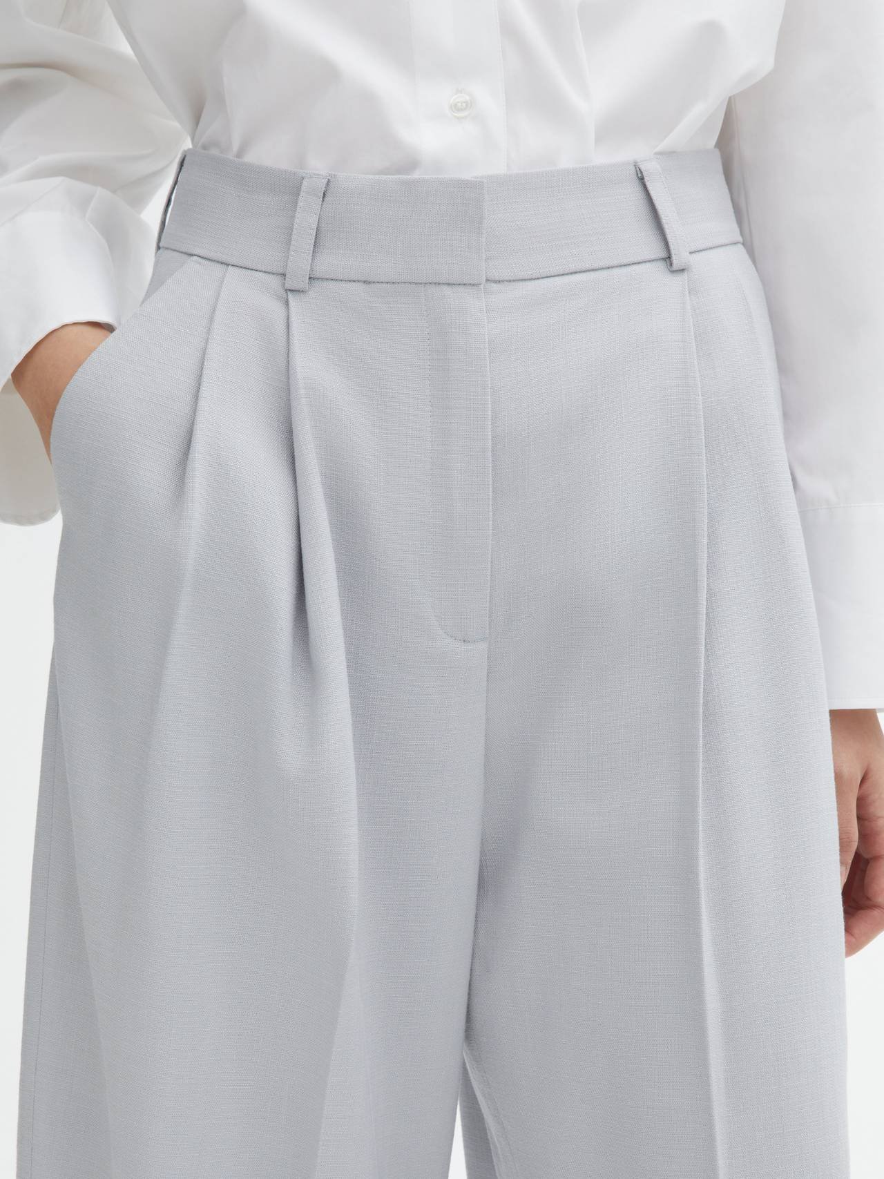 House Of Dagmar - Wide Suit Trousers Cropped